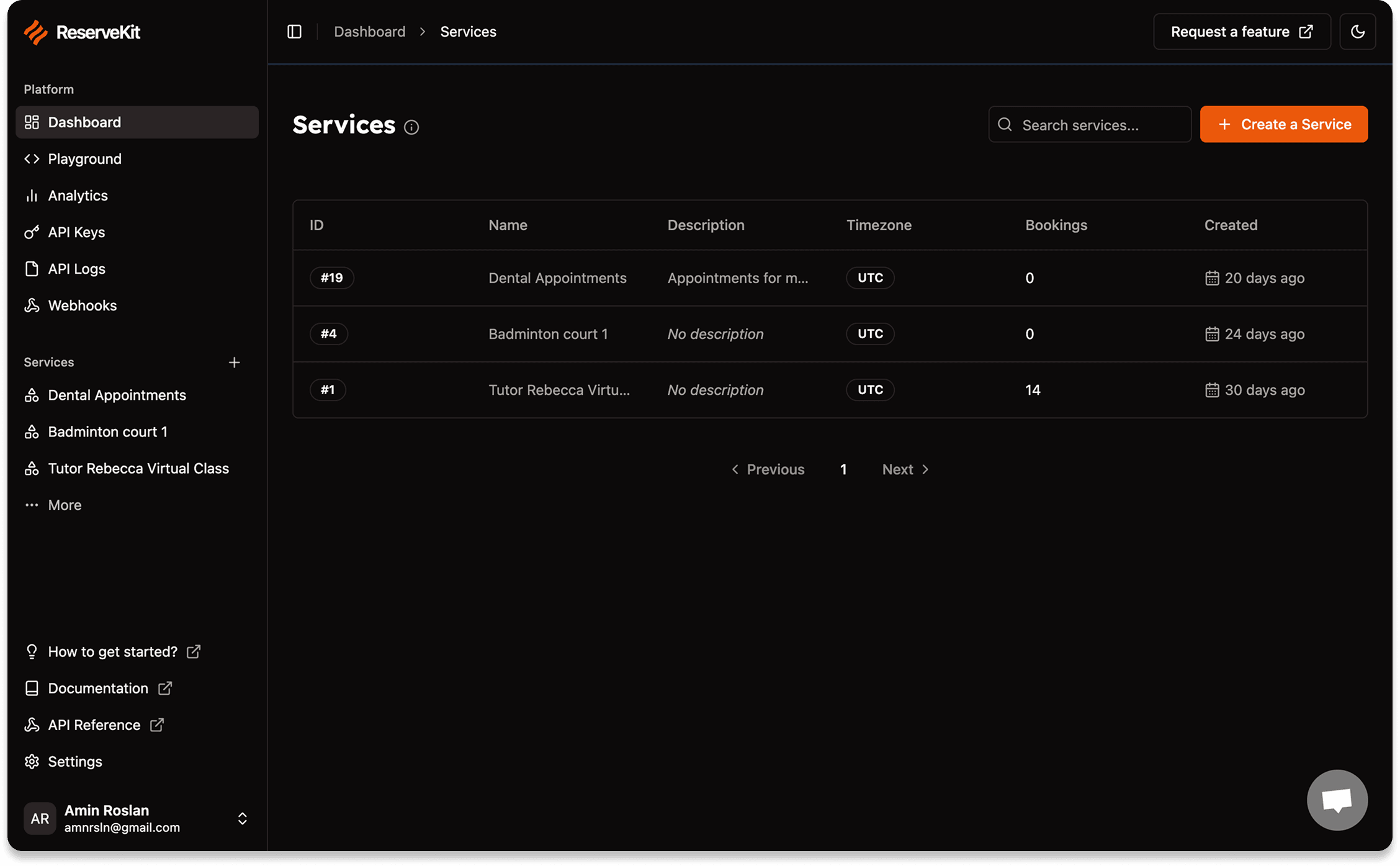 Product Dashboard